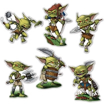 Goblin Cutouts are printed in their traditional green color. 