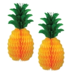 Tissue Pineapples made of tissue material for a luau event.