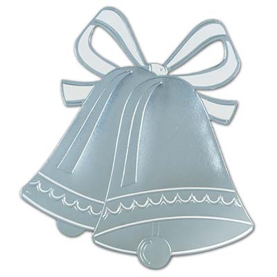 Foil Wedding Bell Silhouette wall decoration