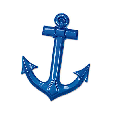 Blue Plastic Ship's Anchors