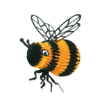 Hanging Tissue Bee decoration