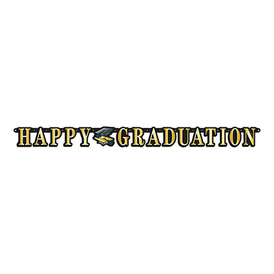 Happy Graduation Streamer (Pack of 12) Happy Graduation Streamer, happy graduation, graduation, streamer, decoration, classroom, wholesale, inexpensive, bulk