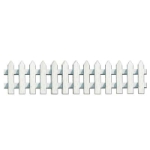 White Picket Fence Cutouts wall decoration