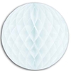 DISC - White Packaged Tissue Ball (Pack of 12) Packaged Tissue Ball, tissue ball, white, decoration, baby shower, new year's eve, prom, 20's, wholesale, inexpensive, bulk