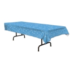 It's A Boy! Tablecover has a blue background with "It's A Boy" printed all over the tablecover.