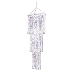 3-Tier Shimmering Chandelier (Pack of 6) 3-Tier Shimmering Chandelier, chandelier, decoration, opalescent, wholesale, inexpensive, bulk