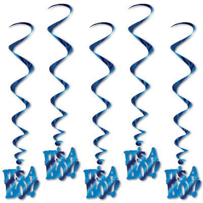 It's A Boy! Whirls (Pack of 30) It's A Boy! Whirls, it's a boy, whirls, decoration, baby shower, boy, wholesale, inexpensive, bulk