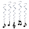 Musical Notes Whirls (Pack of 30) Musical Notes Whirls, musical notes, whirls, decoration, 50s, new years eve, classroom, wholesale, inexpensive, bulk