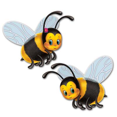 Bumblebee Cutouts Wall Decorations 