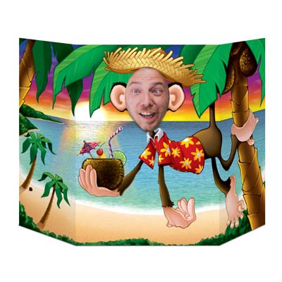 Luau Monkey Fun Photo Prop