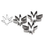 Cookie cutters in the shape of weed.