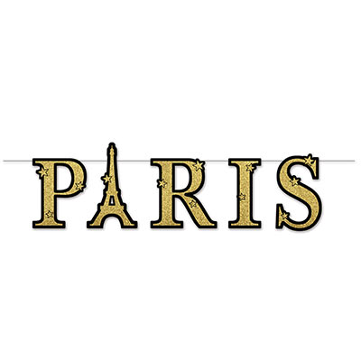 Streamer that reads "Paris".