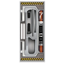 Spaceship Door Cover (Pack of 12) Spaceship Door Cover, spaceship door, door cover, decoration, space, new year's eve, birthday, wholesale, inexpensive, bulk