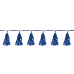 Blue Metallic Tassel Garland (Pack of 12) Metallic Tassel Garland, tassel, garland, blue, decoration, under the sea, New Year's Eve, wholesale, inexpensive, bulk