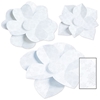 White layered paper flowers.