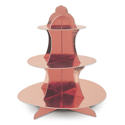 Metallic Cupcake Stand (Pack of 12) Metallic Cupcake Stand, cupcake, stand, rose gold, girl, baby shower, decoration, wholesale, inexpensive, bulk