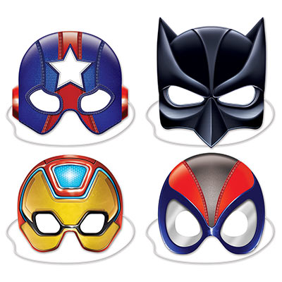 Superhero masks to cover half the face.