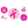 DISC - Pink Ribbon Buttons (Pack of 60) 