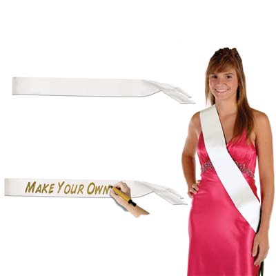 Satin Sash (create your own) select a color