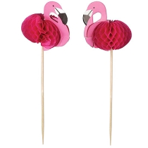 Flamingo Picks for cupcake/food decorations