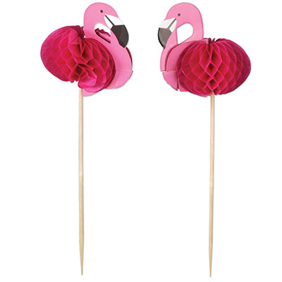 Flamingo Picks for cupcake/food decorations