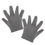 Fabric Chainmail Silver Gloves