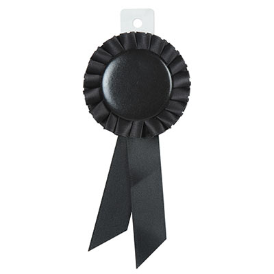 Black Award Rosette Ribbon