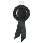 Black Award Rosette Ribbon