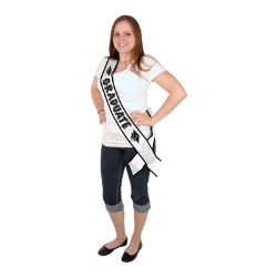 Graduate Satin Sash (Pack of 6) Graduate Satin Sash, graduate, sash, classroom, graduation, party favor, wholesale, inexpensive, bulk
