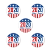 Buttons with "2020 Make It Count" printed on them including stars and stripes.