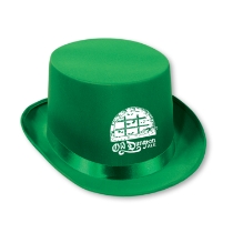 Custom Imprinted Satin Sleek Topper Custom Imprinted Satin Sleek Topper, custom, topper, hat, party favor, new year's eve, st. patrick's day, wholesale, inexpensive, bulk