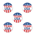Team USA Party Buttons (Pack of 60) Team USA Party Buttons, team USA, party buttons, patriotic, party favor, wholesale, inexpensive, bulk