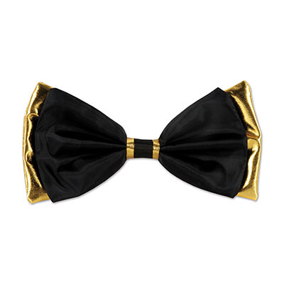 Fabric Bow Tie (Pack of 6) Fabric Bow Tie, bow tie, party favor, black and gold, new years eve, wholesale, inexpensive, bulk