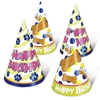 DISC - Dog Birthday Cone Hats (Pack of 48) Dog Birthday Cone Hats, dog birthday, cone hats, party favor, wholesale, inexpensive, bulk