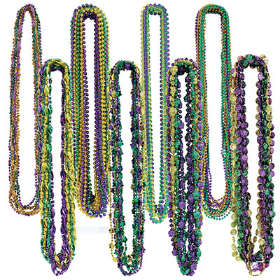 100 per Pack Mardi Gras Bead Assortment from Fun365 Holiday Prizes and Giveaways 