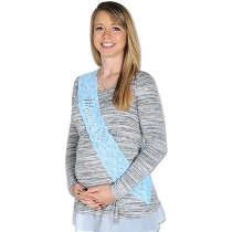 Mom To Be Lace Sash (Pack of 6) Mom To Be Lace Sash, mom to be, sash, lace, it's a boy, wholesale, inexpensive, bulk, party favor