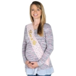 Mom To Be Lace Sash (Pack of 6) Mom To Be Lace Sash, mom to be, sash, lace, baby shower, it's a girl, party favor, wholesale, inexpensive, bulk
