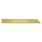 Sweet Sixteen Glittered Sash (Pack of 6) Sweet Sixteen Glittered Sash, sweet sixteen, 16, sash, glittered, wholesale, inexpensive, bulk, birthday, gold