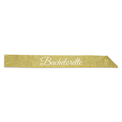 Bachelorette Glittered Sash (Pack of 6) Bachelorette Glittered Sash, bachelorette, glittered sash, party favor, wholesale, inexpensive, bulk