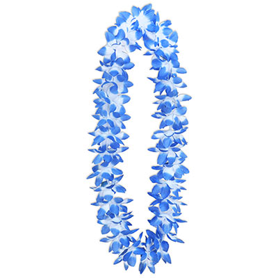 Blue and White Oasis Floral Lei