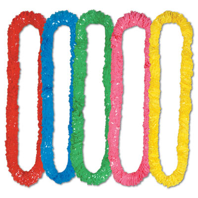 Assorted Colors Soft-Twist Poly Leis