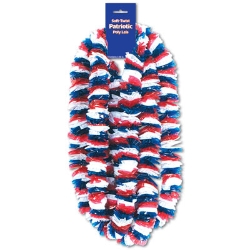 Soft-Twist Patriotic Poly Leis for the 4th of July