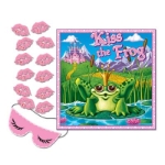Kiss The Frog Party Game comes with a blind fold