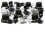 New Year Masquerade - New Year Party Kit for 50 New,Year, Masquerade, New Years Eve, masks, hats, toppers, horns, feathers 