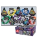 The New York Assortment with black background on the hats, horns, and tiaras with a multi-color confetti look and leis. 