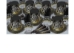 black gold and silver New Year's Eve party kit with hats, tiaras, and party horns