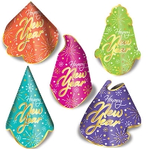 Neon Burst Hat Assortment (Pack of 50) Neon Burst Hat Assortment, neon burst, hat, neon, assortment, party hat, new year's eve, wholesale, inexpensive, bulk