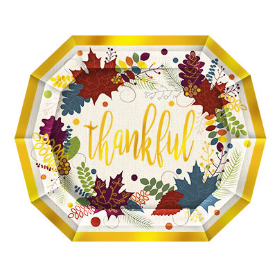 Friendsgiving Dinner Plates (Pack of 96) Friendsgiving Dinner Plates, friendsgiving, Thanksgiving, decoration, dinner, plate, wholesale, inexpensive, bulk