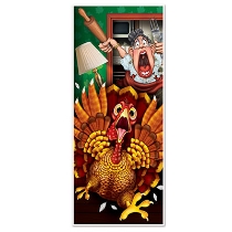 Wild Turkey Door Cover for Thanksgiving