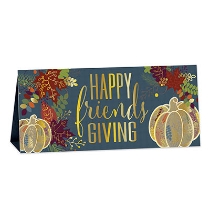 DISC - 3-D Foil Happy Friendsgiving Centerpiece (Pack of 12) 3-D Foil Happy Friendsgiving Centerpiece, happy friendsgiving, centerpiece, thanksgiving, decoration, wholesale, inexpensive, bulk